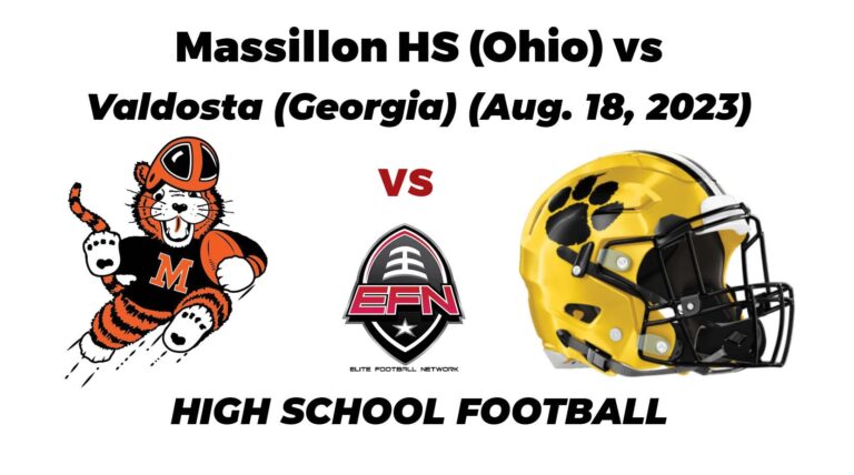 Massillon Washington (Ohio) vs Valdosta (Georgia) Full Game Highlights 2023 Week 1